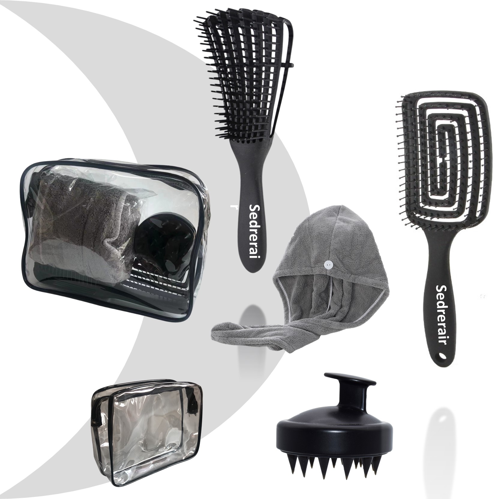 5pcs <a href=https://www.shmetory.com/product/Detangle-comb-for-afro-hair-Curly-Hair.html target='_blank'>curly hair </a>brush set 