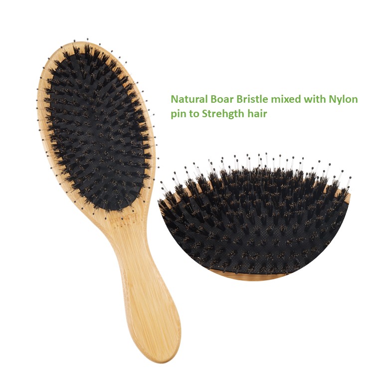 Boar Bristle <a href=https://www.shmetory.com/product/Detangler-Brush.html target='_blank'>hair brush </a>