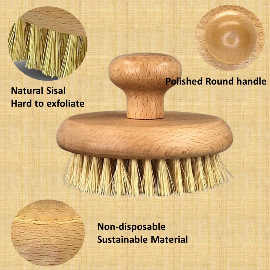 hotsale round portable body brush