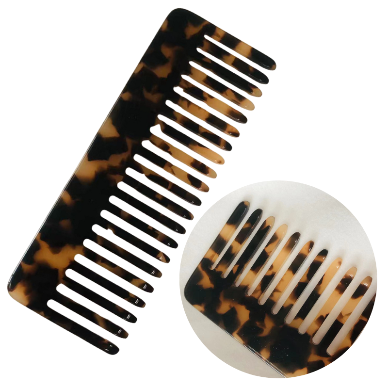 private lable wide tooth hair comb 