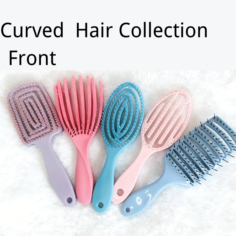 curved detangling hair brush 