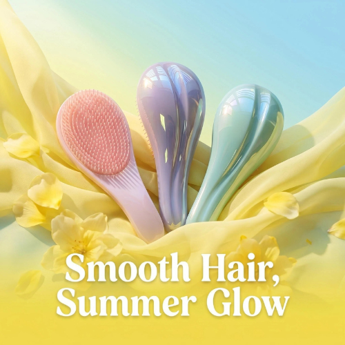 <a href=https://www.shmetory.com/product/Mini-portable-Detangler-brush-for-wet-and-dry-hair.html target='_blank'>Detangler hair brush</a> for sunny day