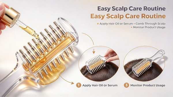 Hair applicator brush 