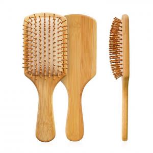 Big Square Bamboo salon paddle hair brushes