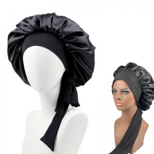 Women Satin Headband Night Sleep cap bonnet Shower Cap