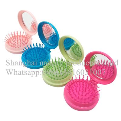 Mini Round Pocket Mirror hair brush