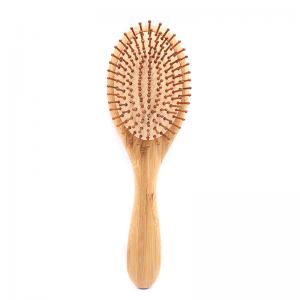 Hotsale Big Oval bamboo paddle massage hair brush  