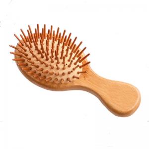 Hotsale portable Mini natural Bamboo Detangler Hair Brush 