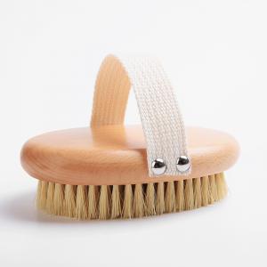 Naturl Sisal Bristle Wooden Bath Shower Brush for Body Massager 