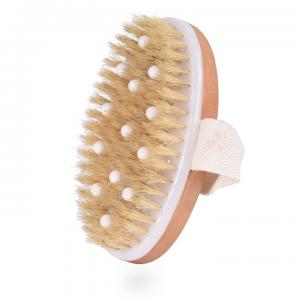 Beauty Skin Care Boar Bristle Wooden Body Bath Brush 