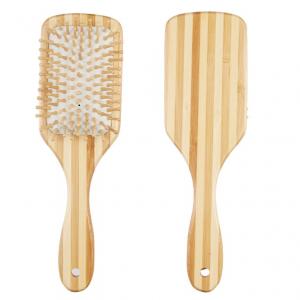 Biodegradable Bamboo Wooden Paddle Hair Brush for Fast Drying Hair and Massage Salon