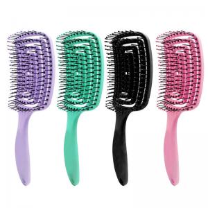 Soft fine bristle Detangler hair brush for curly hair 