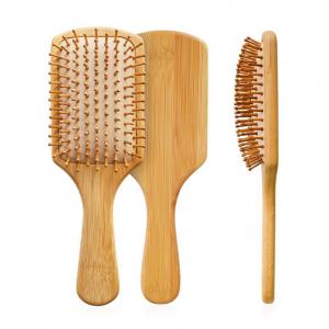 Big Square Bamboo salon paddle hair brushes 