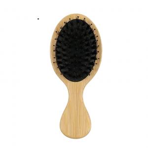 Mini curly hair brush boar bristle hair brushes