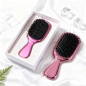 Wholesale mini travel size Boar Bristle Cushion Brush - Stable Supply for Beauty Businesses