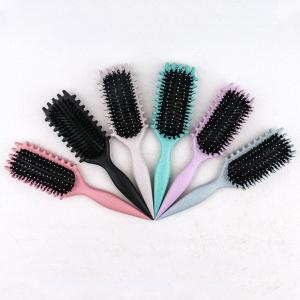 Bio friendly material Wheat-straw Curl Define Styling Brush, for Combing and Shaping Men's and Women's Curls